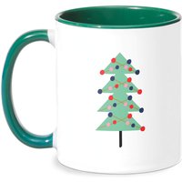 Christmas Tree With Lights Mug - White/Green