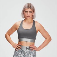 Image of Myprotein MP Women's Adapt Textured Sports Bra- Carbon - XXS