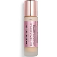 Lookfantastic Makeup Revolution Conceal Define Foundation Verschiedene Farbtöne F55