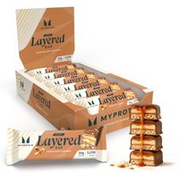 Image of Myprotein Crispy Layered Protein Bar - 12 x 58g - Chocolate Caramel