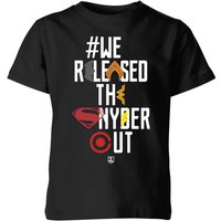 Justice League We Released The Snyder Cut Icons Kids' T-Shirt - Black - 11-12 Years