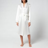 Lunar Silk Robe - Pearl White - S-M