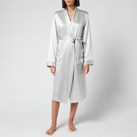 Lunar Silk Robe – Moonlight Grey - XS-S