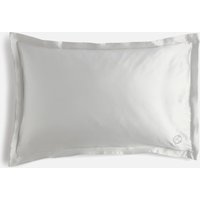 Oxford Edge Silk Pillowcase - Moonlight Grey