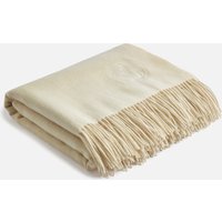 Cream Wool Throw