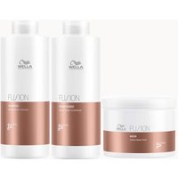 Wella Professionals Fusion Repair Shampoo, Conditioner and Mask Super Size Regime Bundle