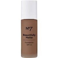 No7 Beautifully Matte Foundation SPF15 28ml - Walnut 190C
