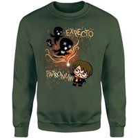 Harry Potter Kids Expecto Patronum Sweatshirt - Green - XXL