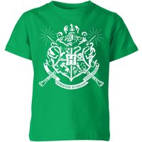 Harry Potter Hogwarts House Crest Kids' T-Shirt - Green - 11-12 Years