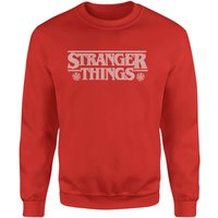 Stranger Things Fairisle Logo Christmas Jumper - Red - M