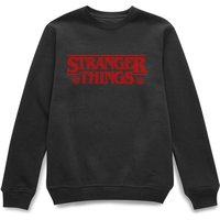 Stranger Things Fairisle Logo Christmas Jumper - Black - XXL