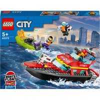 LEGO City: Fire Rescue Boat Toy, Floats on Water Set (60373)