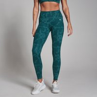 Image of Myprotein MP Women's Tempo Abstract Leggings - Marine Blue - XS