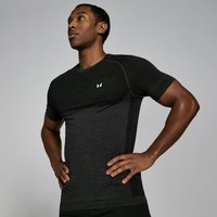 MP Men's Seamless Short Sleeve T-Shirt - Black Marl - S