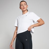 Image of Myprotein MP Women's Basics Boxy Short Sleeve Crop T-Shirt - White - XS
