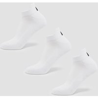 Image of Myprotein MP Unisex Trainer Socks (3 Pack) - White - UK 6-8
