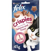 Purina Enjoy 20% Discount on Felix Crispies Cat Treats with Salmon Trout 45g
