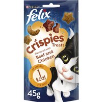 Purina Enjoy 20% Discount on Felix Crispies Cat Treats Beef Chicken 45g
