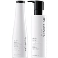 Shu Uemura Art of Hair Izumi Tonic Rice Water Shampoo and Conditioner Routine