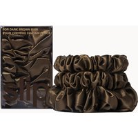 Slip Pure Silk Back To Basics Assorted Scrunchie Set (Various Colours) - Dark Brown