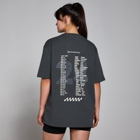 Image of Myprotein MP Women’s Race Day Graphic T-Shirt - Washed Black - XXS-XS