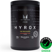Image of Myprotein THE Recovery x HYROX | Protein, Carbohydrate & Electrolyte Powder - 16servings - Strawberry Kiwi