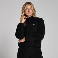 Image of Myprotein MP Women's Funnel Neck 1/4 Zip Fleece - Black - XL