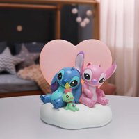 Enesco Disney Light up Stitch & Angel Scene (16cm)