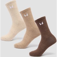 Image of Myprotein MP Unisex Crew Socks (3 Pack) - Neutral - UK 2-5