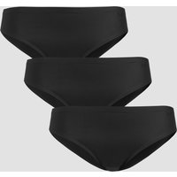Image of Myprotein MP Women's Mid Rise No VPL Bikini Brief (3 Pack) - Black - XL