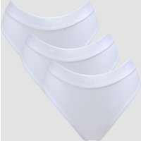Myprotein UK MP Women's Mid Rise Bikini Brief (3 Pack) - White - L