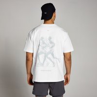 Image of Myprotein MP Velocity Ultra Jogging Graphic T-Shirt - White - XXL-XXXL