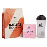 Image of Myprotein Impact Whey Protein + Layered Protein Bar Bundle - Vanilla Birthday Cake - Vanilla