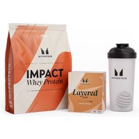 Image of Myprotein Impact Whey Protein + Layered Protein Bar Bundle - Choc Peanut Pretzel - Cookies & Cream