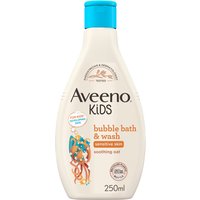 Look Fantastic Aveeno Kids Bubble Bath and Wash with Soothing Oat Extract 250ml
