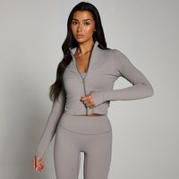 Image of Myprotein MP Women's Tempo Cropped Jacket - Mushroom - XXL