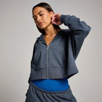 Image of Myprotein MP Women's Tempo Cropped Zip Through Hoodie - Midnight - L