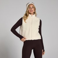 Image of Myprotein MP Women's Borg Cropped Gilet - Soft Cream - XXL