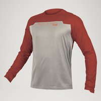 Endura Men's MT500 Burner L/S Jersey - Brick | Extra 10% off first order.