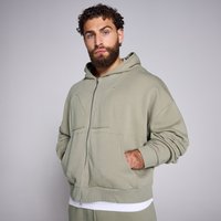 Image of Myprotein MP Men's 2 Way Zip Applique Hoodie - Deep Sage - L
