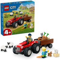 LEGO City Red Farm Tractor with Trailer & Sheep Toys 60461