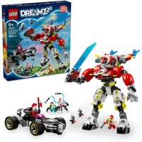 LEGO® DREAMZzz™ Cooper’s Tiger Mech & Zero’s Hot Rod Car Toy Vehicle Model for Kids 71497