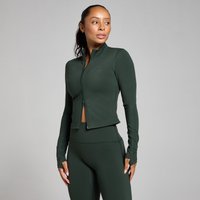 Image of Myprotein MP Women's Tempo Cropped Jacket - Dark Emerald - M