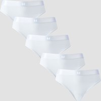 Image of Myprotein MP Women's Mid Rise Bikini Brief (5 Pack) - White - S