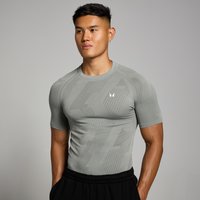 Image of Myprotein MP Men's Tempo Pillar Graphic Seamless T-Shirt - Storm - XXL