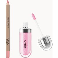 KIKO Milano 3D Hydra Lip Combo (Various Shades) - Peony Pink