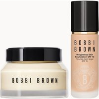 Bobbi Brown Hydrating Duo: Vitamin Enriched Face Base+ & Weightless Skin Foundation Bundle (Various Shades) - Warm Beige