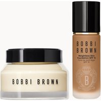 Bobbi Brown Hydrating Duo: Vitamin Enriched Face Base+ & Weightless Skin Foundation Bundle (Various Shades) - Neutral Cool Honey