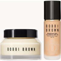 Bobbi Brown Hydrating Duo: Vitamin Enriched Face Base+ & Weightless Skin Foundation Bundle (Various Shades) - Natural