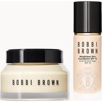 Bobbi Brown Hydrating Duo: Vitamin Enriched Face Base+ & Weightless Skin Foundation Bundle (Various Shades) - Neutral Alabaster